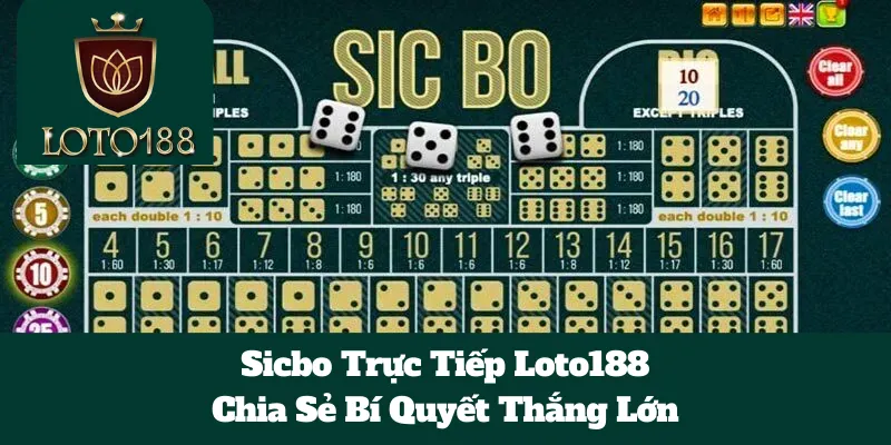 Sicbo Trực Tiếp Loto188: Chia Sẻ Bí Quyết Thắng Lớn